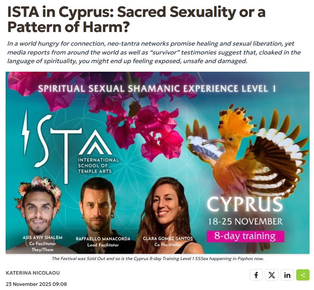 Politis Cyprus article screenshot
